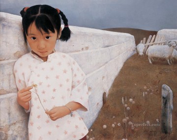 Yimeng Kid 1994 WYD Chinese Girls Oil Paintings